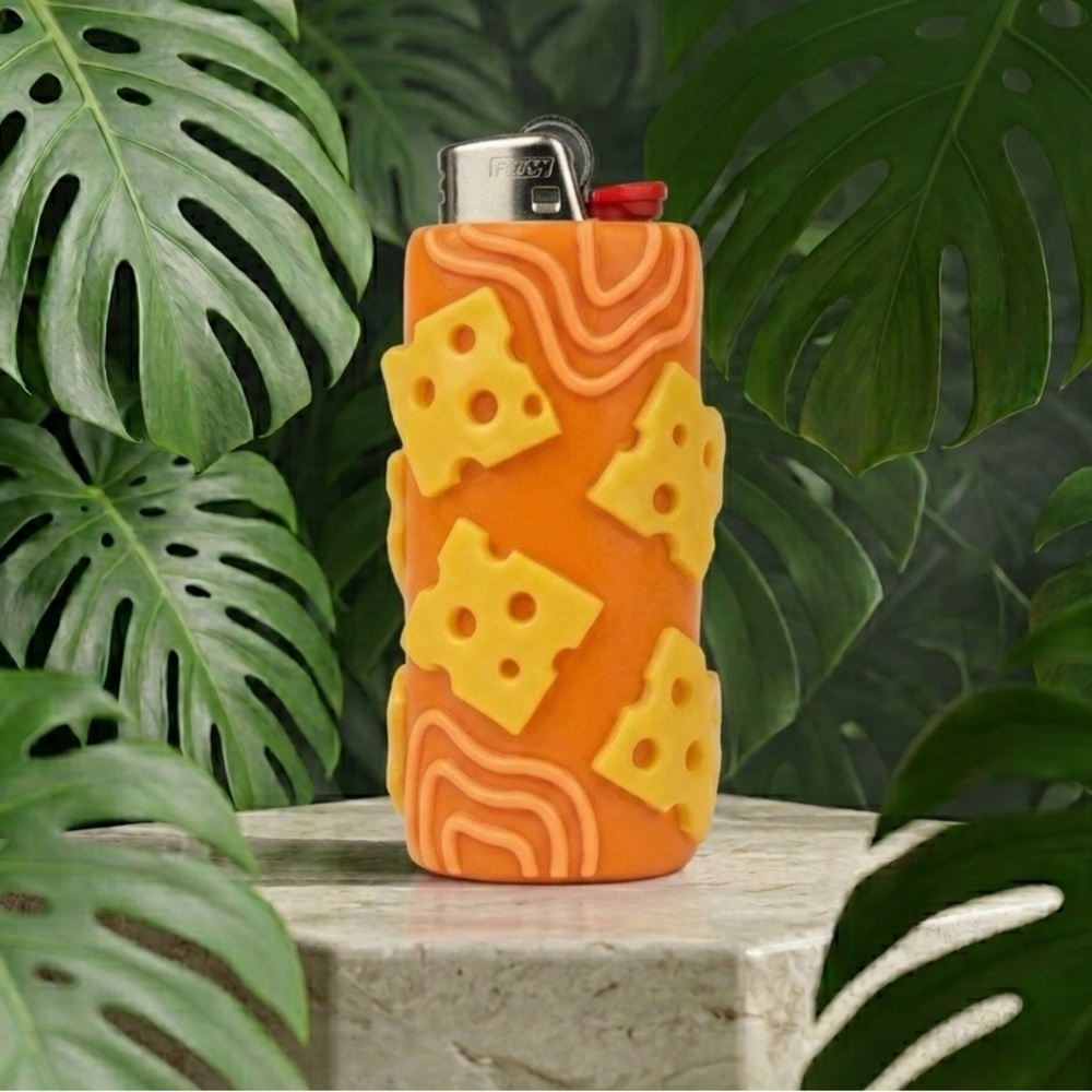 3D Swiss Cheese Lighter Case - Custom Colours